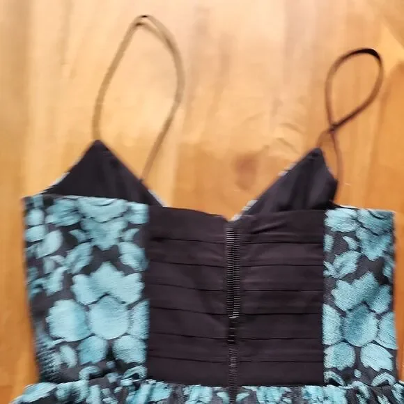 Alice + Olivia Black and Blue Patterned Dress - Women's Size 8 (NWT) - Picture 6 of 7